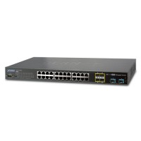 PLANET XGSW-28040 24-Port 10/100/1000Mbps with 4 Shared SFP + 4-Port 10G SFP+ Managed Switch